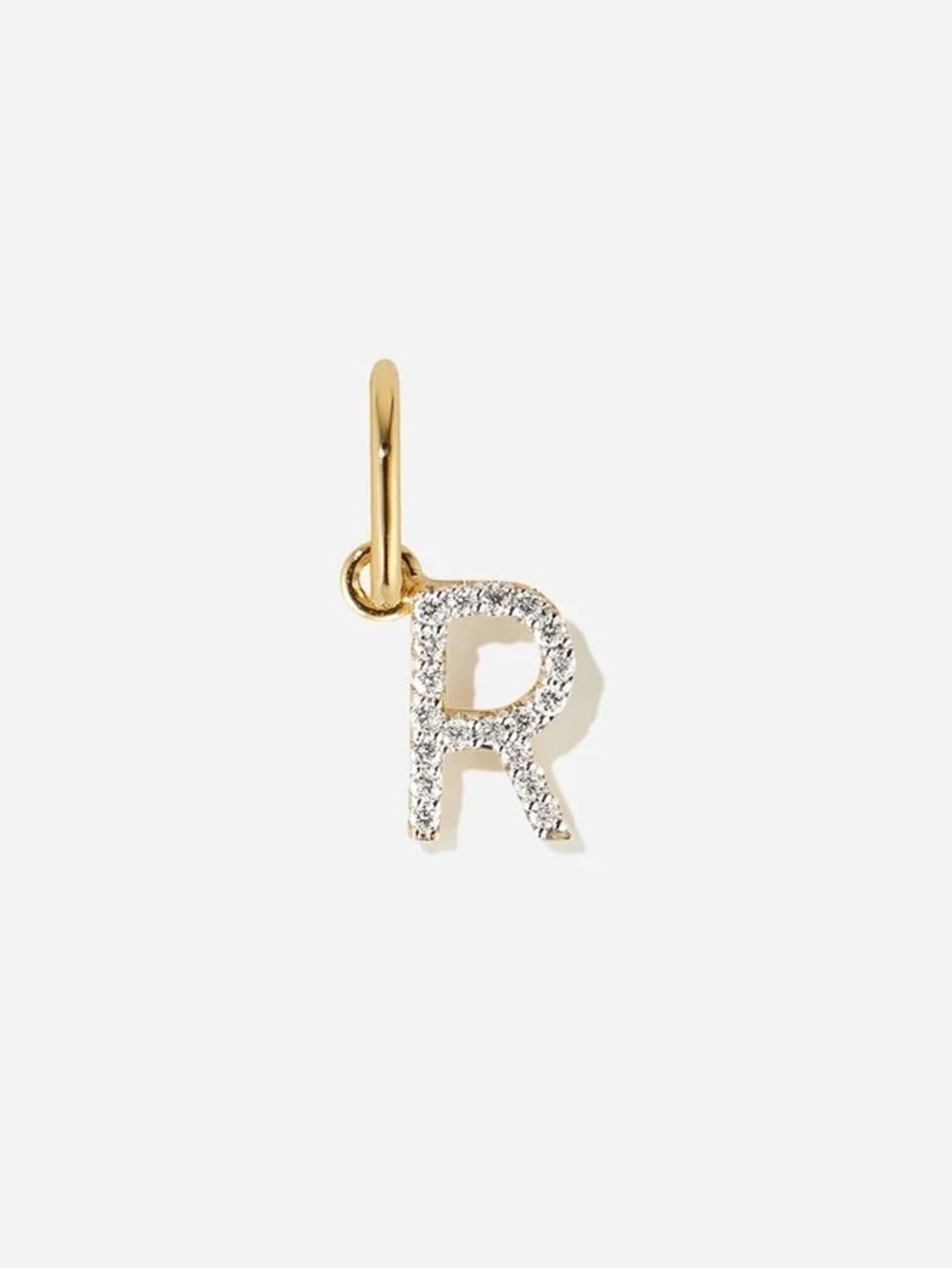 BRUNA THE LABEL LAB-GROWN DIAMOND LETTER CHARM